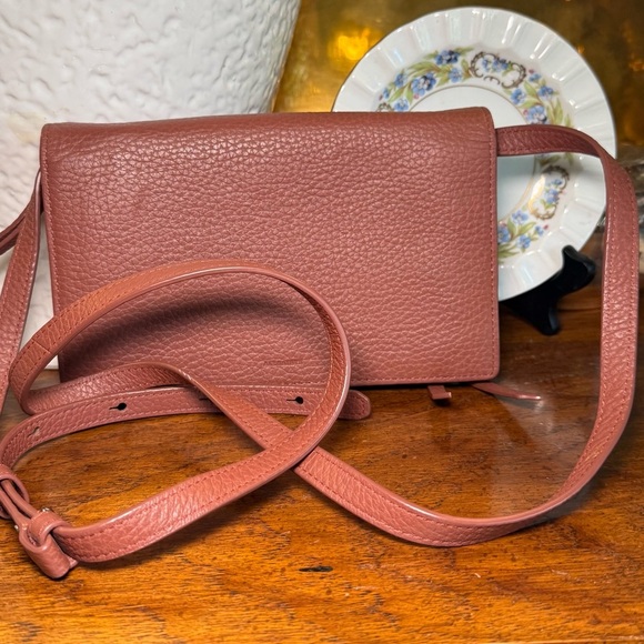 Allsaints Authentic Pebbled Leather Fetch Crossbody Purse - Picture 2 of 13